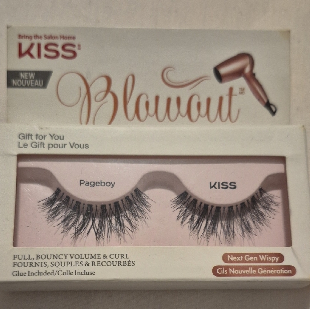 KISS Blowout Pageboy Lashes - Black
